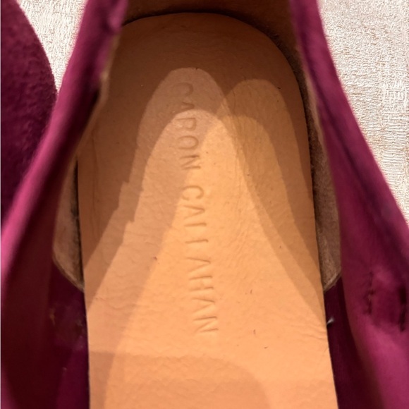 Caron Callahan Ellie Mary Jane Suede Ballet Flats‎ Mulberry Burgundy Size 40.5 - Picture 7 of 11